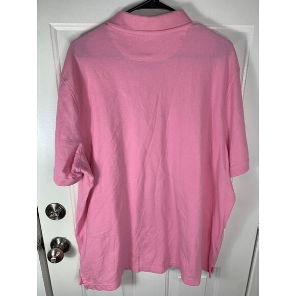 Croft & Barrow Men’s XL Pink Easy Care Short Sleeve Polo Shirt - Picture 2 of 5